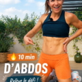 Femme faisant des abdos à la maison pour un ventre plat