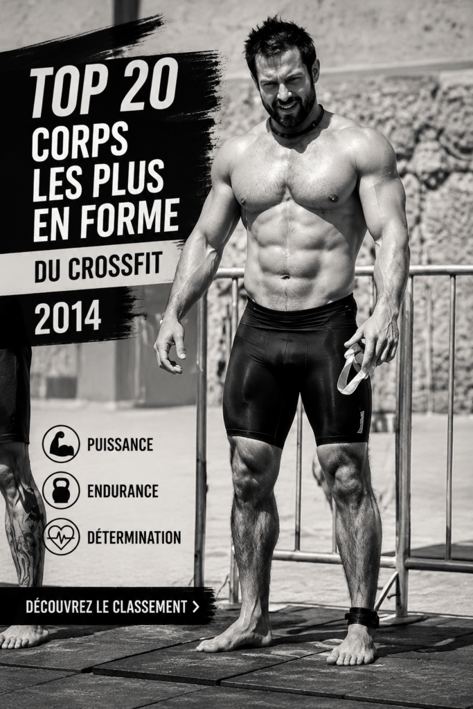 Image d'un groupe d'athlètes performants au Crossfit 2014, montrant leur détermination et leur force