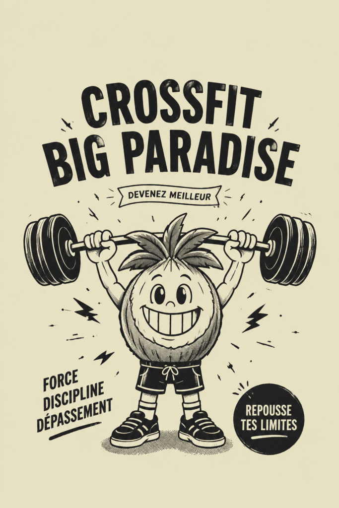 Femme souriante en salle de CrossFit, en train de s'exercer avec des haltères.