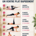 Femme réalisant des exercices sur un tapis pour un ventre plat
