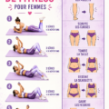 Femme effectuant des exercices de fitness à la maison, souriante et dynamique.