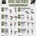 Femme faisant des exercices de renforcement avec des haltères
