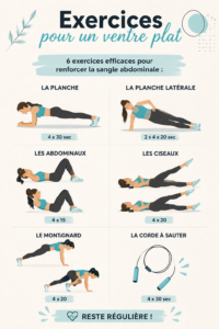 Femmes réalisant des exercices pour un ventre plat