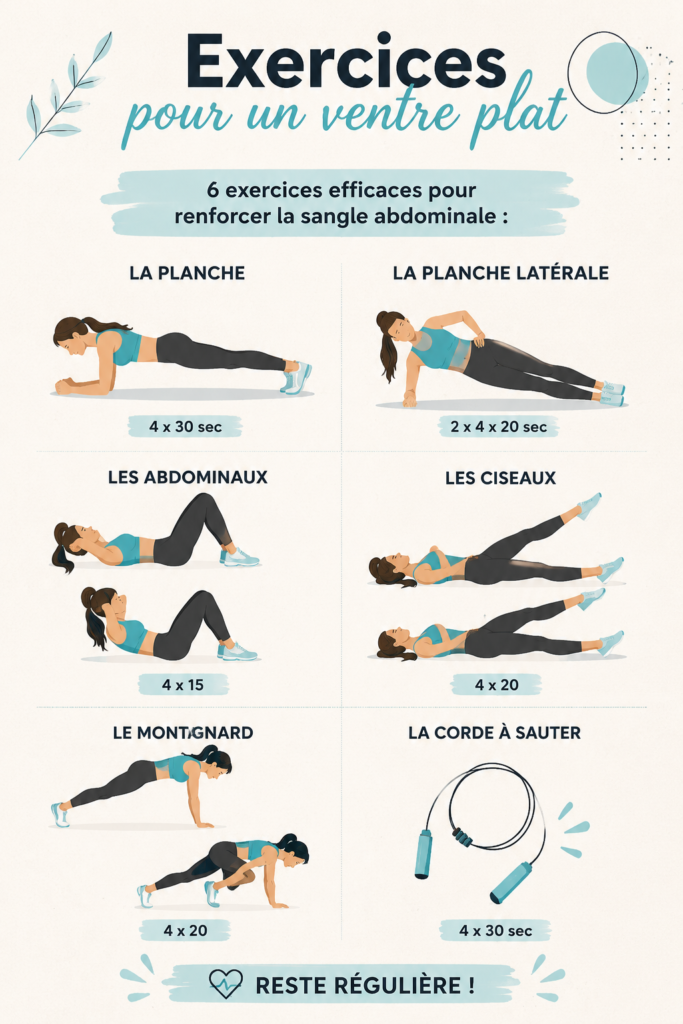 Femmes réalisant des exercices pour un ventre plat