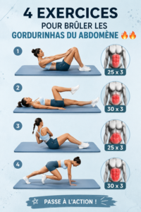 Femme pratiquant des exercices de tonification abdominale dans un cadre chaleureux et inspirant