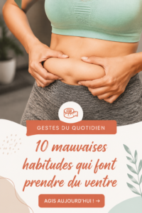 Femme souriante avec un ventre plat dans un environnement naturel