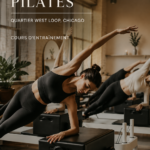 Une femme pratiquant le pilates dans un studio à Chicago
