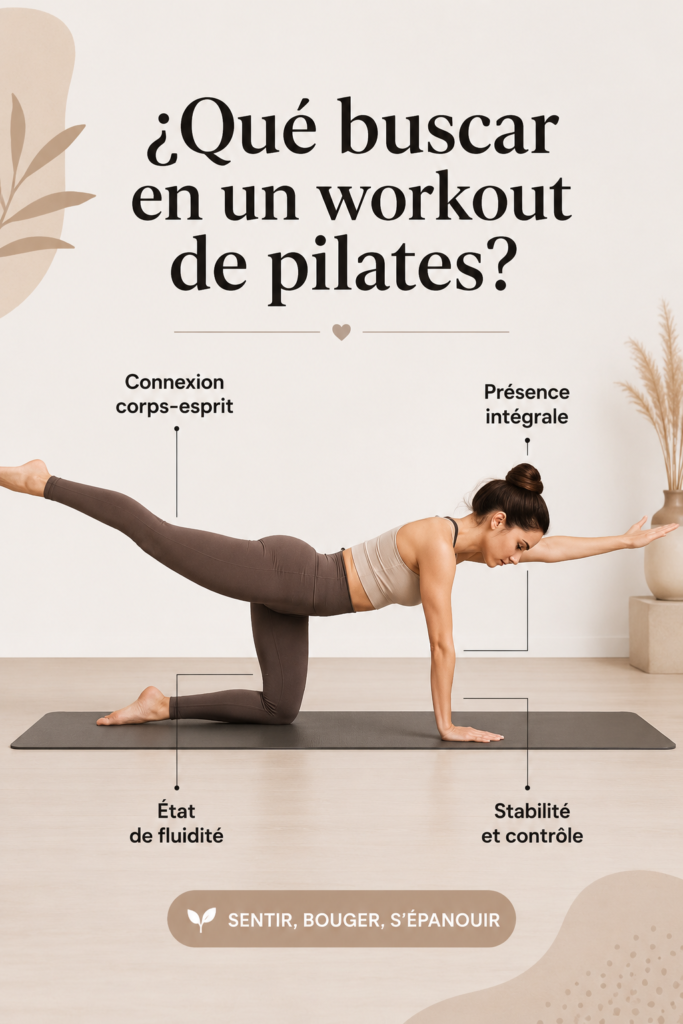 Femme pratiquant le pilates sur un tapis au studio