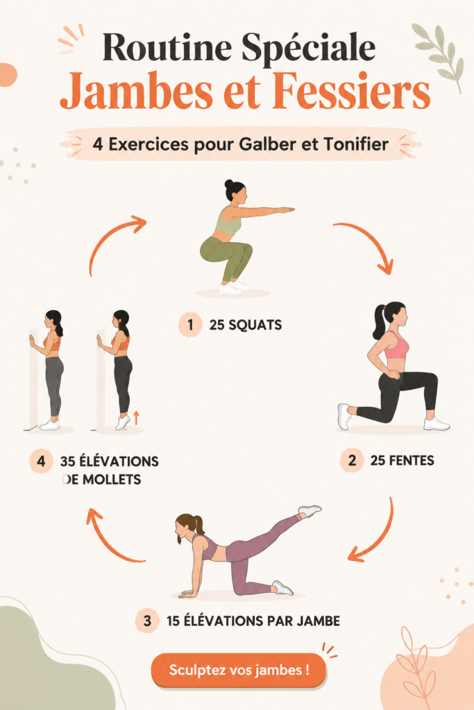 Une femme effectuant un exercice pour tonifier ses jambes et fessiers