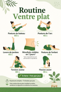 Femme souriante pratiquant des exercices pour un ventre plat