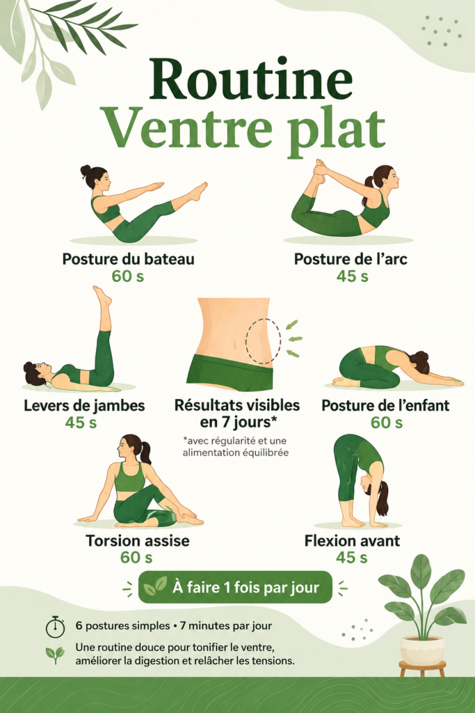 Femme souriante pratiquant des exercices pour un ventre plat