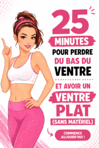 Femme réalisant des exercices au sol pour un ventre plat sans matériel.