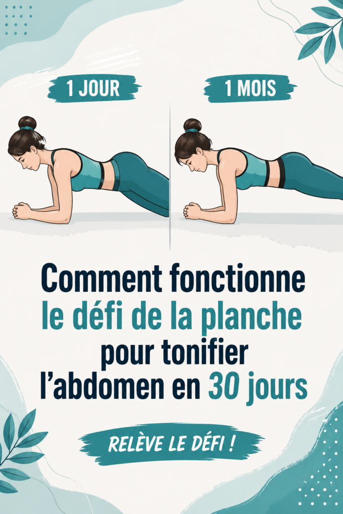 Femme réalisant une planche pour tonifier ses abdos