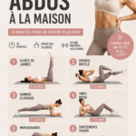 Femme faisant un entraînement abdos à la maison