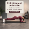 Femme en pleine séance d'entraînement à domicile pour affiner sa silhouette