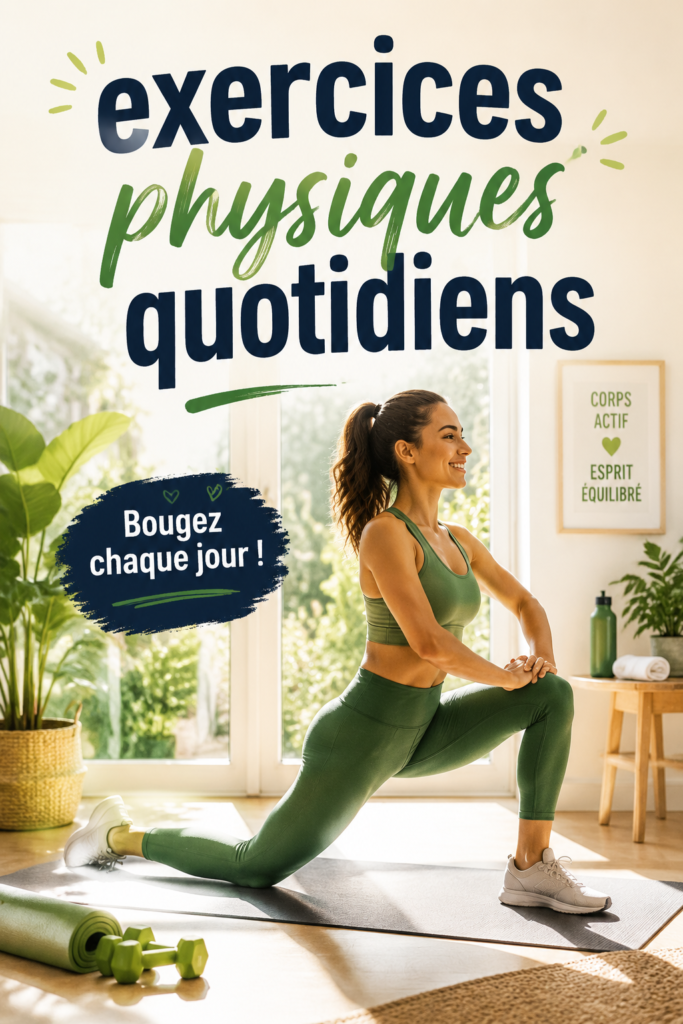 Femme réalisant des exercices de fitness à la maison pour le bien-être