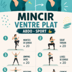 Femme réalisant des exercices pour un ventre plat et tonique sur un tapis de yoga.