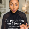 Illustration représentant une femme heureuse avec un mode de vie sain, symbolisant la perte de poids.