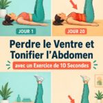 Femme faisant un exercice de 10 secondes pour tonifier l'abdomen.