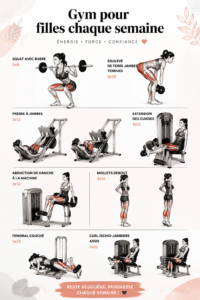 Femme faisant de l'exercice dans une salle de gym