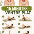 Femme faisant des exercices pour avoir un ventre plat en 15 minutes.
