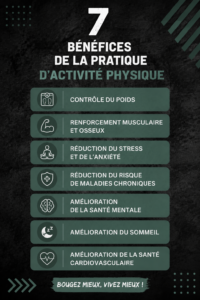 Femme pratiquant du yoga en extérieur, représentant les bienfaits de l'activité physique.