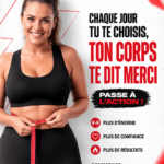 Un écran montrant un exemple de post inspirant sur les réseaux sociaux, avec un design attrayant.