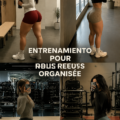 Femme souriante s'entraînant à la maison avec des poids légers, symbole de l'entraînement pour débutantes