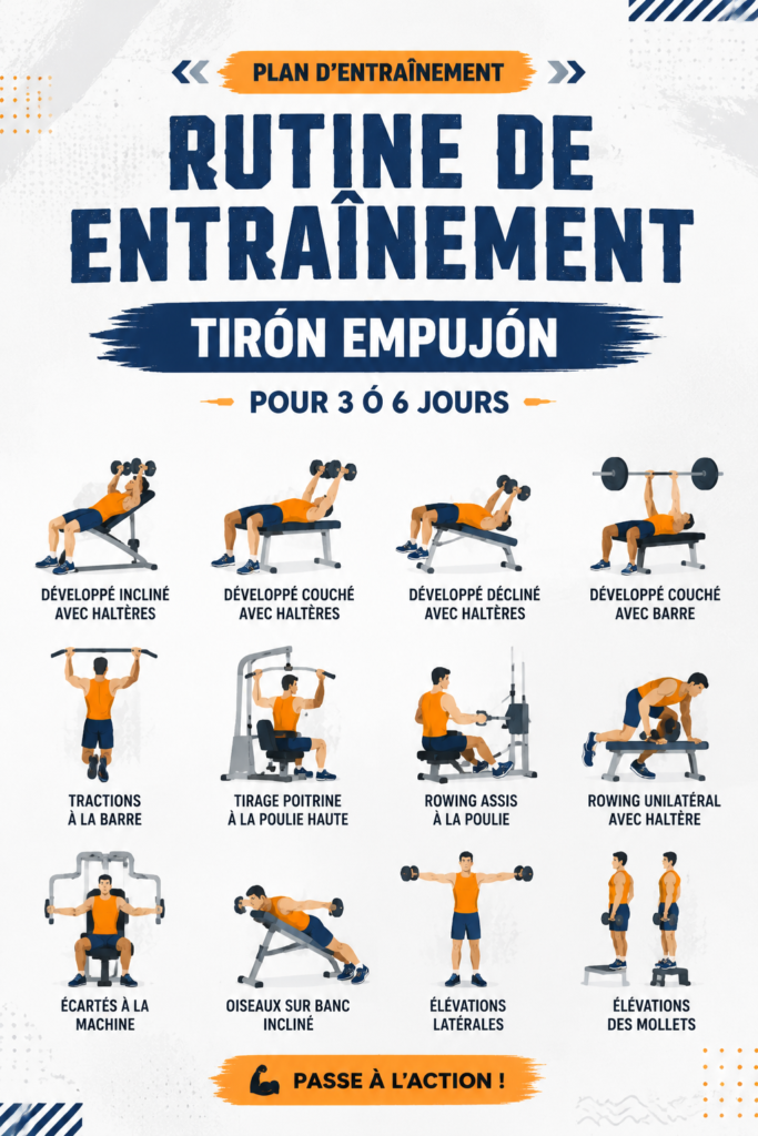 Femme s'entraînant avec des poids dans une salle de gym, représentant une routine d'entraînement efficace.
