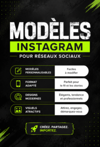 Modèles Instagram colorés et esthétiques pour un feed attrayant