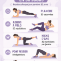 Femme souriante en train de faire des exercices pour renforcer son ventre