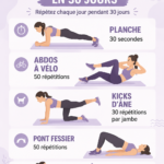 Femme souriante en train de faire des exercices pour renforcer son ventre