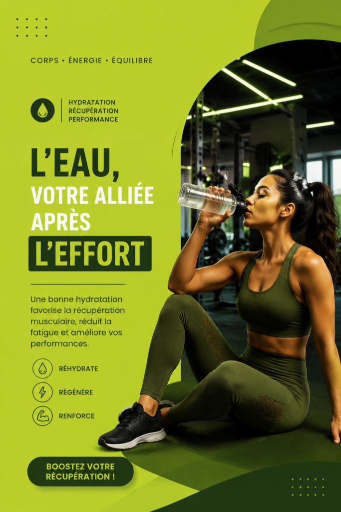 Femme s'étirant après une séance de sport, important pour la récupération musculaire.