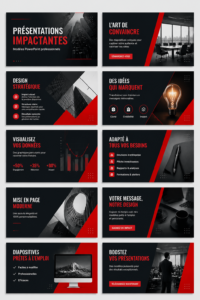 Exemple de modèle PowerPoint élégant et dynamique