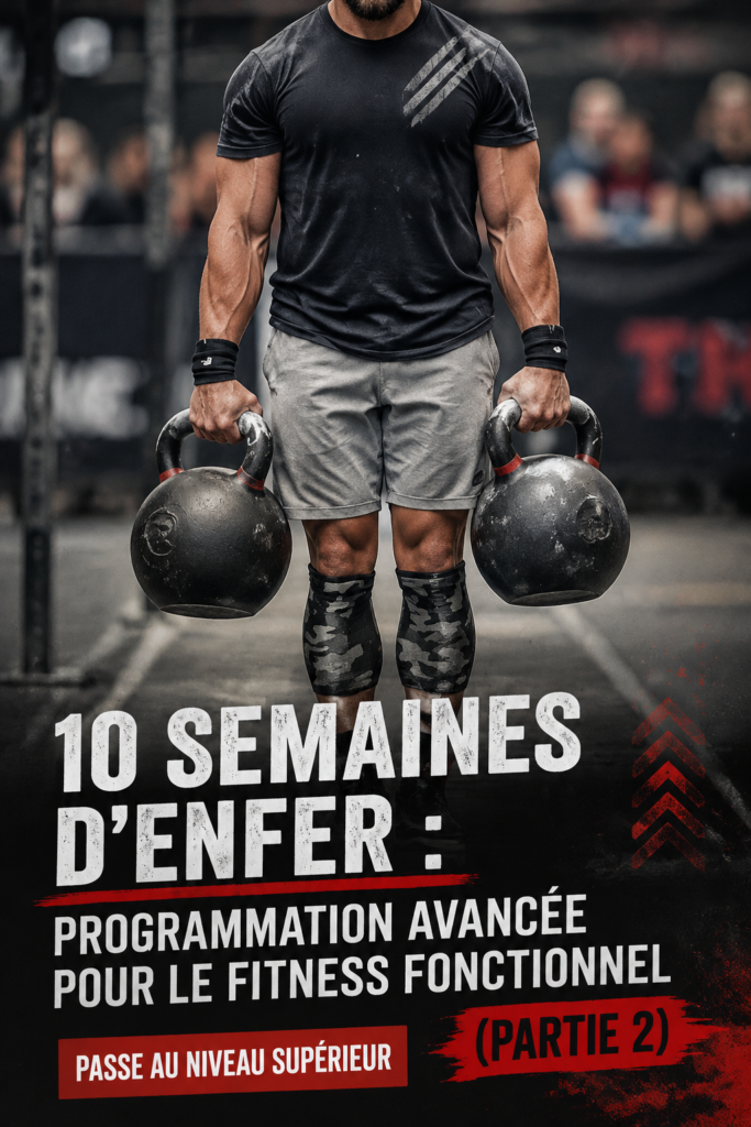 Femme en train de faire un exercice fonctionnel avec des poids