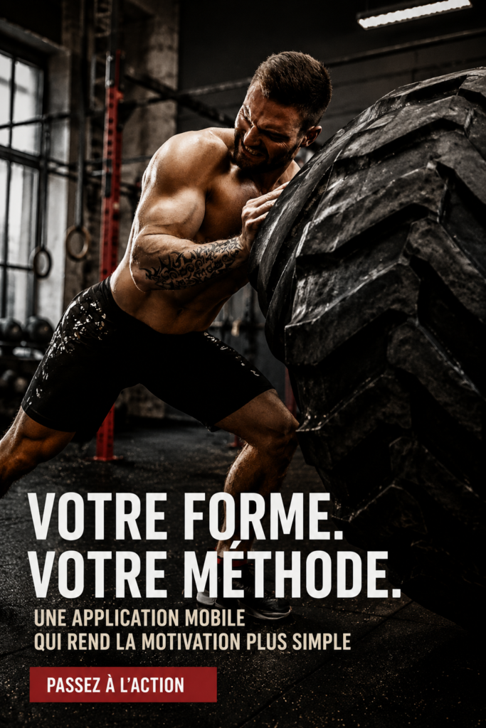 Femme utilisant une application de fitness sur son téléphone