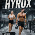 Femme en train de s'entraîner pour le défi HYROX avec détermination et énergie.