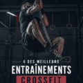 Femme pratiquant un entraînement CrossFit en extérieur, dynamique et motivante.