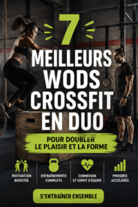 Un couple réalisant un entraînement de CrossFit ensemble