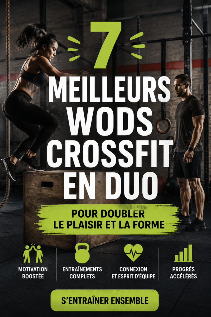 Un couple réalisant un entraînement de CrossFit ensemble