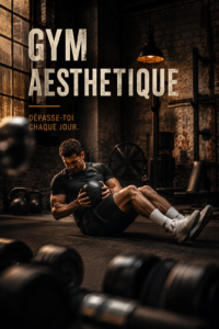 Intérieur d'une salle de sport esthétique et accueillante, avec des équipements bien organisés