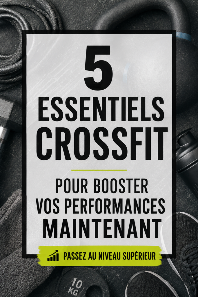 Femme en plein entraînement de CrossFit, utilisant des accessoires essentiels pour améliorer sa performance.