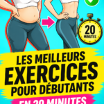 Femme faisant des exercices de fitness à domicile pendant 20 minutes