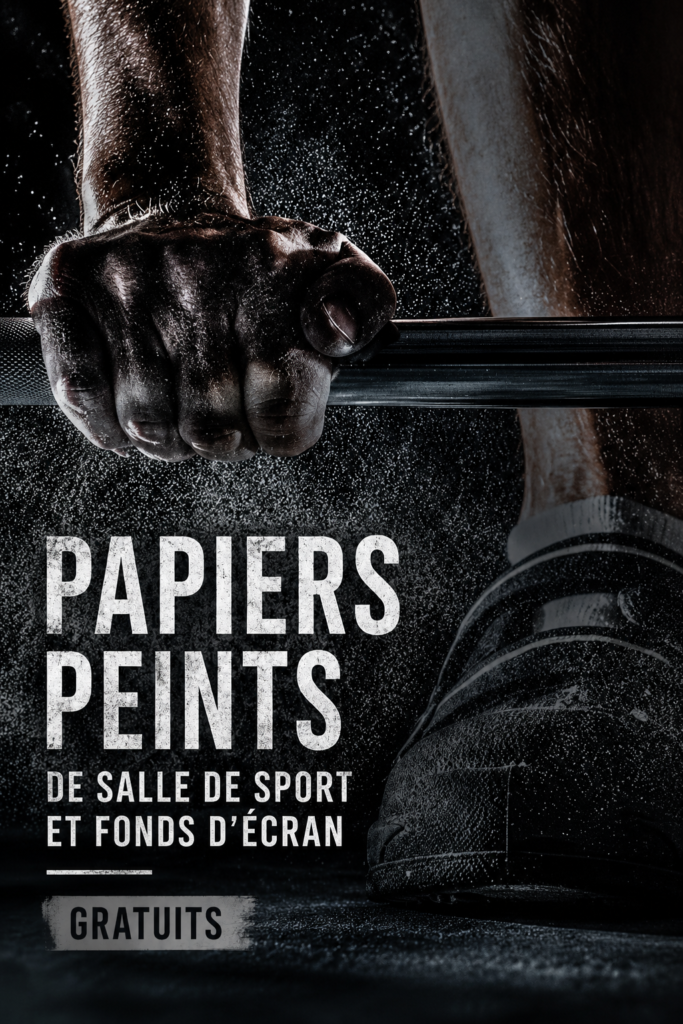 Fonds d'écran inspirants de gym affichés sur un écran d'ordinateur