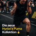 Femme portant une tenue de sport de la collection Hyrox x Puma lors d'un entraînement.