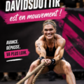 Katrin Davidsdottir en pleine action, représentant la détermination dans le fitness.