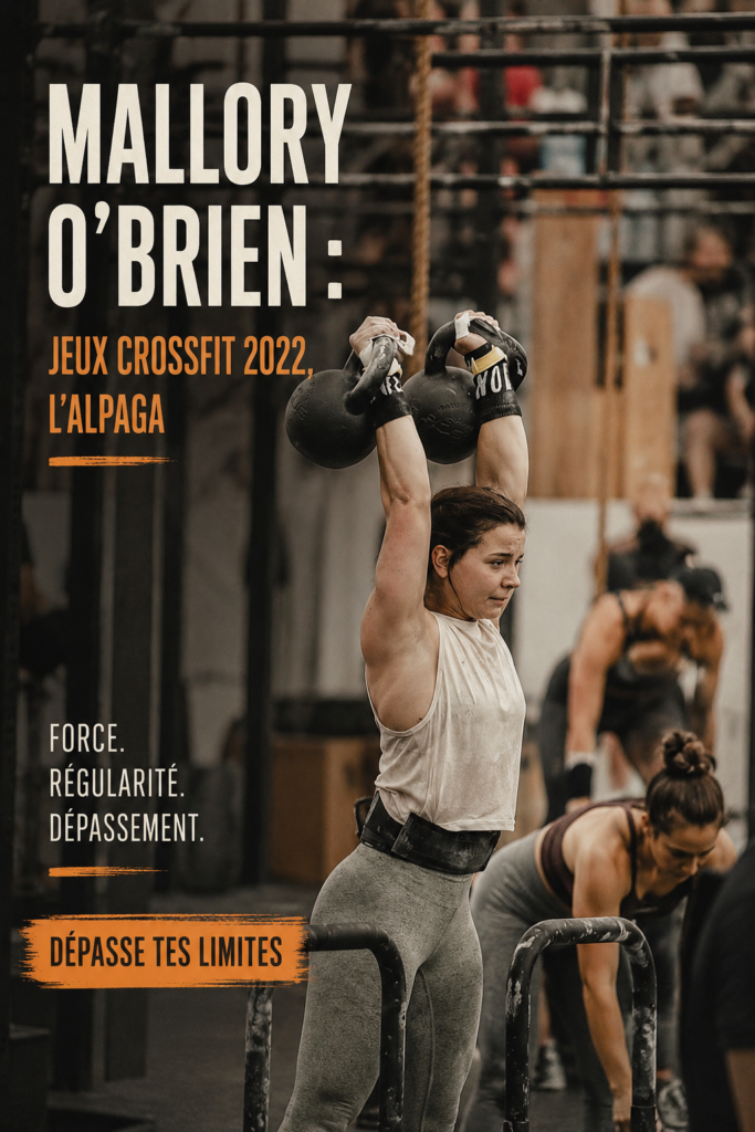 Mallory O'Brien, athlète de CrossFit en pleine action lors de la compétition de 2022.