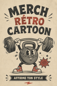 Collection de vêtement rétro inspirée de cartoons colorés