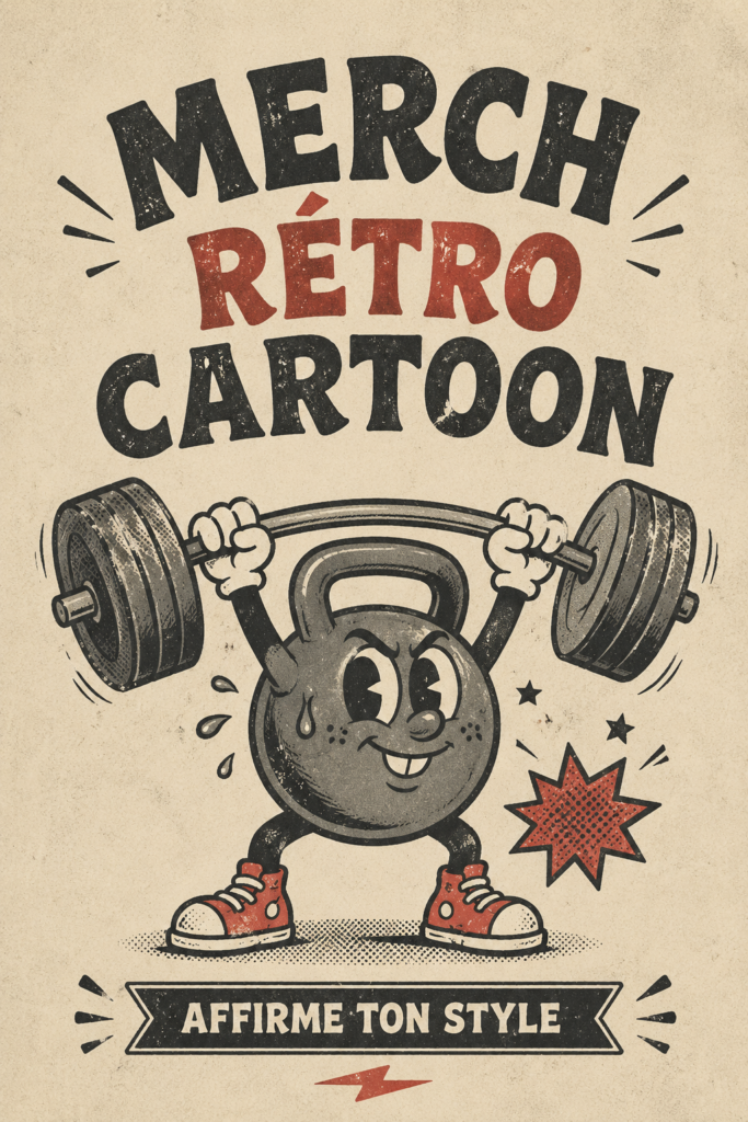 Collection de vêtement rétro inspirée de cartoons colorés