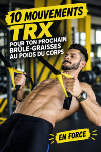 Femme utilisant un TRX pour un exercice de renforcement musculaire